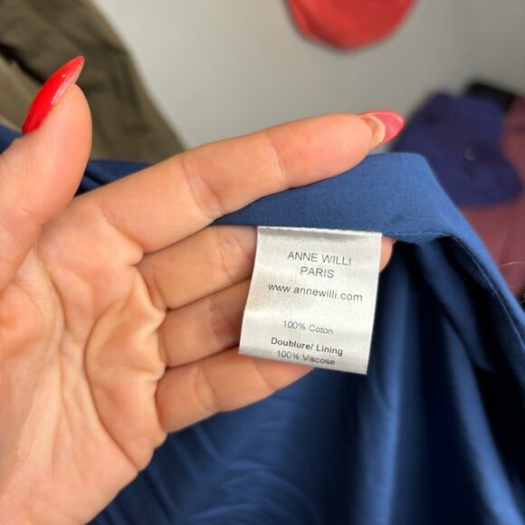 Anne Willi Paris Cotton Trench Coat Tan - Picture 12 of 13